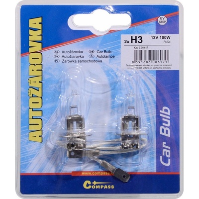 Compass 12V H3 100W Pk22s 2ks
