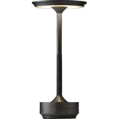 ELMARK 3CCT LED настолна лампа с Touch управление, акумулаторна, регулируема бяла светлина, Gun Black (955TL2501)