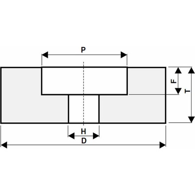 Tyrolit 99BA60K9V40 Brúsny kotúč 100 x 25 x 20 - 50 x 10 mm 60 T427780