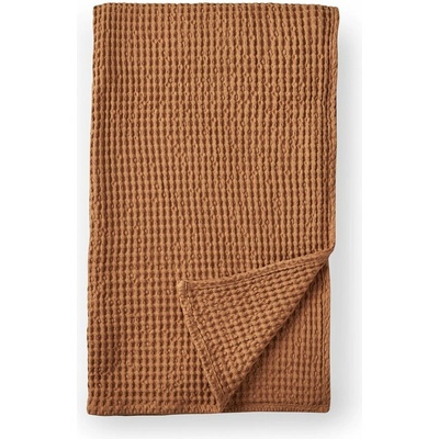 Pineapple Elephant Hnedá bavlnená deka Jaipur Chunky Waffle 150x200