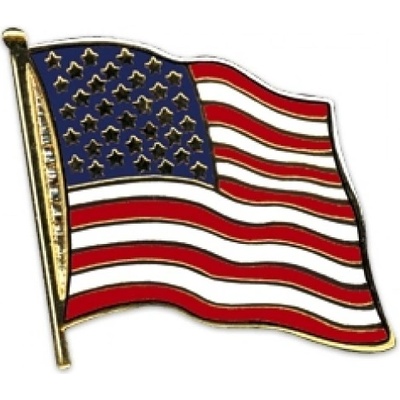Odznak (pins) 20mm vlajka USA - farebný