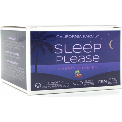 California Farms Sleep please 600 mg CBD/400 mg CBN 40 želé tablet