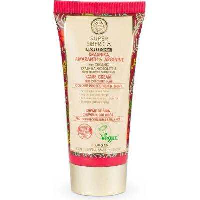 Natura Siberica Super Siberica Krasnika, Amaranth & Arginne Care Cream for Coloured Hair 50 ml