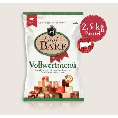 Graf Barf Plnohodnotné menu hovězí 2,5 kg