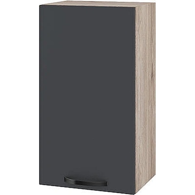 ИРИМ Горен кухненски шкаф Сити АРФ-Карбон мат-11-2 40 см