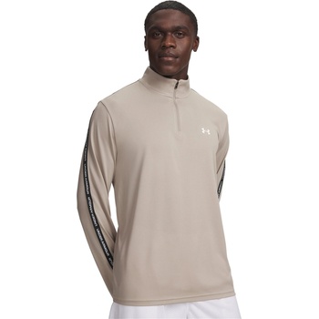 Under Armour Tech ½ Zip Long Sleeve Mens - Taupe Taping