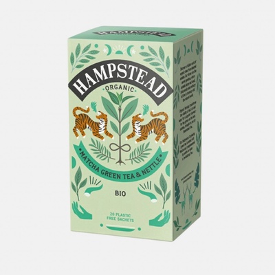 Hampstead Tea BIO Zelený čaj Matcha a kopřiva 20 ks
