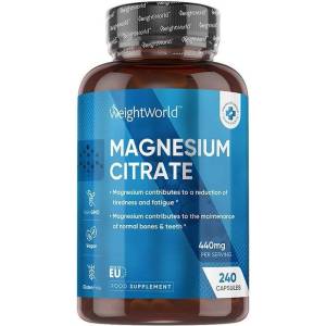 WeightWorld Magnesium Citrat, 240 капсули, Weight World (125281 WW)