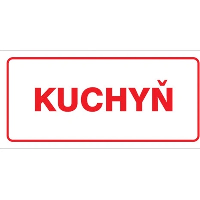 Značka Kuchyň, samolepicí fólie, 100 × 210 mm BZ FT688