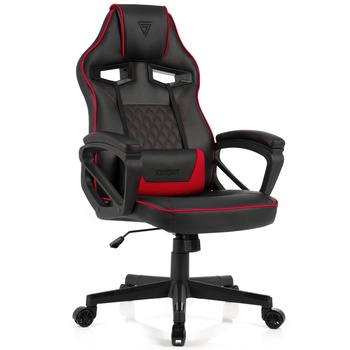 SENSE7 Knight Gaming Chair Черно-червена еко кожа (5907783039690)
