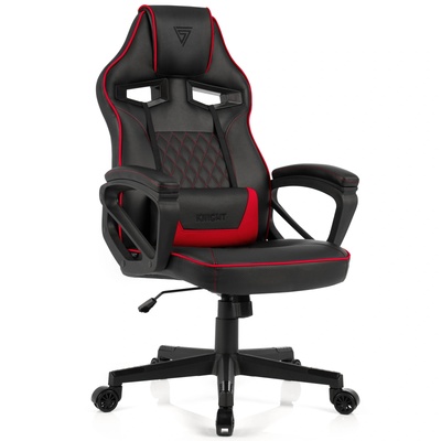 SENSE7 Knight Gaming Chair Черно-червена еко кожа (5907783039690)