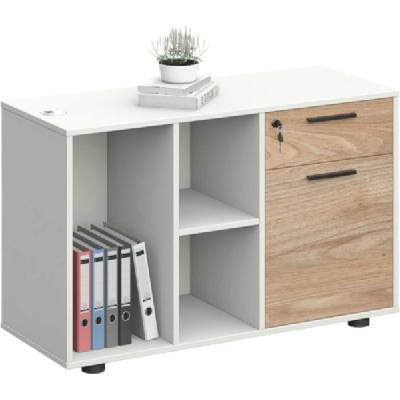 Шкаф RFG Monaco, 1000 х 400 х 630 mm, ПДЧ, бряст и бяло