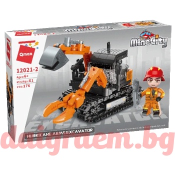 Image 1 of Qman Конструктор qman 12021-2 Спасителен багер (q12021-2)
