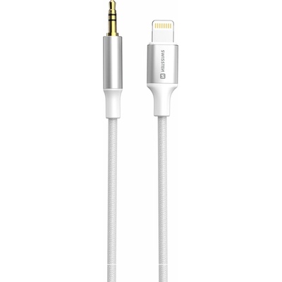Swissten adaptér Light/JACK 1,5 M BÍLÝ