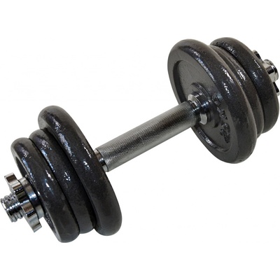 FitnessLine Jednoruční nakládací činka kotouče s cementovou náplní 12,5 kg