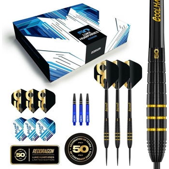 steel Red Dragon 50 Years Player Edition Luke Humphries 22g, 90% wolfram