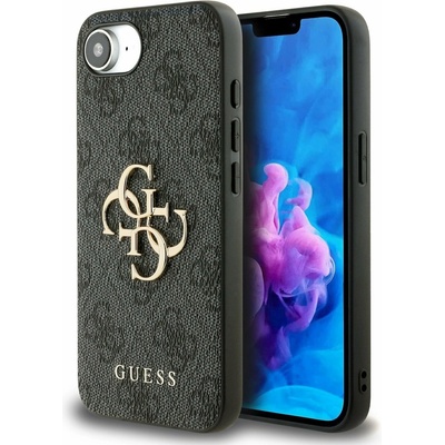 GUESS PU 4G Метален лого Заден капак за iPhone 16e Сив Guess | Cheren | ЖЕНИ | UNI