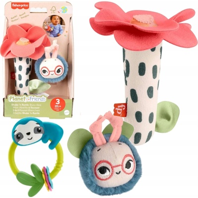 FISHER PRICE SENZORICKÉ CHRASTÍTKA Pracovitá včelka a květina