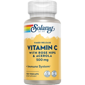 SOLARAY Капсули с витамин С (2 етапа на освобождаване) - 100 вег. капсули