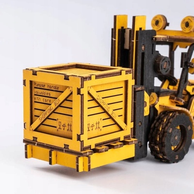 Robotime Rokr 3D dřevěné puzzle Vysokozdvižný vozík 139 ks