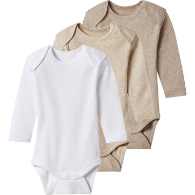 Lupilu Dětské body s BIO bavlnou 3kusy bílá béžová tmavě béžová – Zboží Dáma Lupilu Dětské body s BIO bavlnou 3kusy bílá béžová tmavě béžová – Zboží Dáma