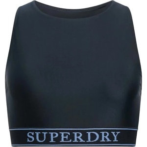 Superdry Logo Racer Back bikini top - Blue (Eclipse Navy)