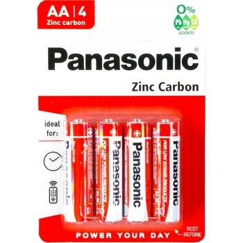 PANASONIC Red Zinc AA 4ks 00133698