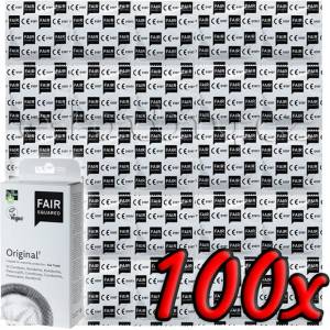Fair Squared Original - Fair Trade Vegan Condoms 100 pack