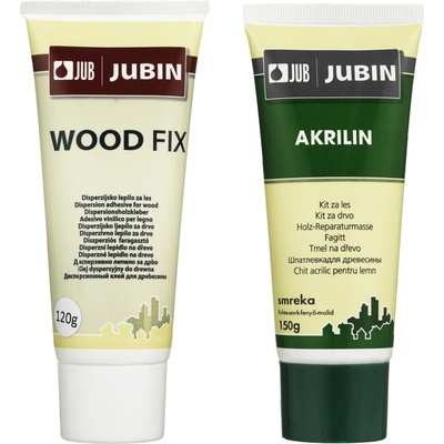Jubin Akrilin tmel na dřevo 150 g dub