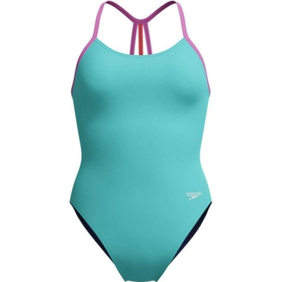 Speedo Solid Lane Line Back Arctic Glass