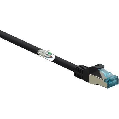 Renkforce RF-5043936 RJ45 CAT 6A S/FTP 15m černý