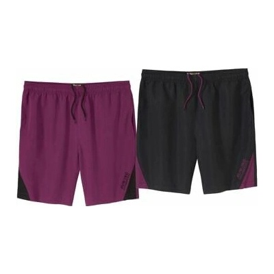 Atlas For Men Sada 2 kraťasov z mikrovlákna Running Fialová