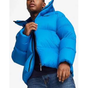 PUMA Ultra Down Hooded Puffer Jacket Blue - magazinko