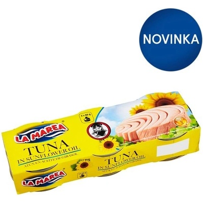 La Marea Tuniak v slnečnicovom oleji 3 x 80 g