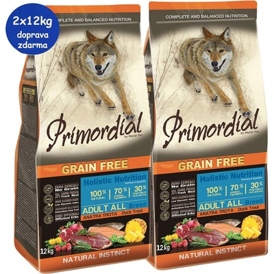 Primordial GF Adult Trout Duck 2 x 12 kg