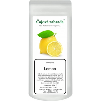 Čajová zahrada Rooibos Lemon Citron rooibos čaj 90 g