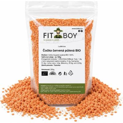 Fitboy Čočka červená půlená BIO 250 g