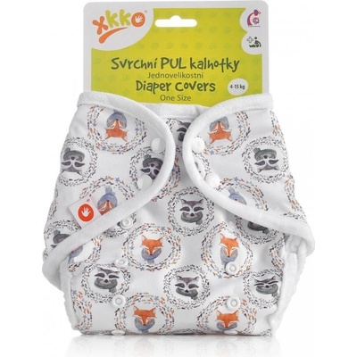 XKKO Vrchné plienkové nohavičky One Size Fox&Raccoon