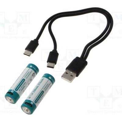 KEEPPOWER P1450TC Akum: Li-Ion; 14500,AA; 1,5V; 2500mAh; Ø14,4x50mm; 2ks.