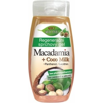 Bio Bione Cosmetics Macadamia a kokosové mlieko regeneračný sprchový gél 260 ml