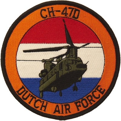 Nášivka textilní 101 Inc CH-47D Dutch Airforce - barevná