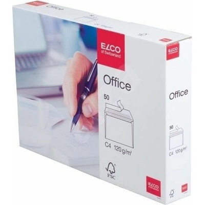 Obálky ELCO Office samolepicí s páskou C4 50 ks bílé