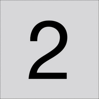 RZB 99223.013.2 Číslica „2“ 120 mm 1 ks