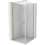 Mexen Mist-B обикновена душ кабина 95 x 95 см, прозрачна, златна - 8A2T-095-095-50-00 (8A2T-095-095-50-00)