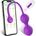 SuperLove Premium Silicone Vibrating Love Balls with Remote & App Purple