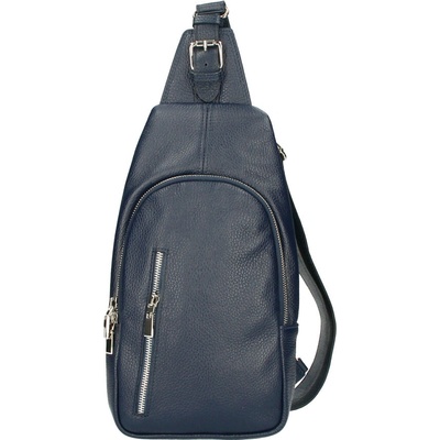 FashionM.cz Cork and Leather Butique Prague crossbody kabelka Charlie Navy Blue
