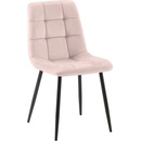 Design Shop Tilde samet kovové nohy černé Ružová