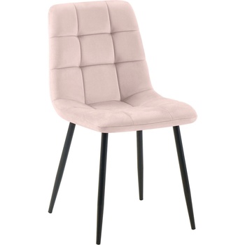 Design Shop Tilde samet kovové nohy černé Ružová