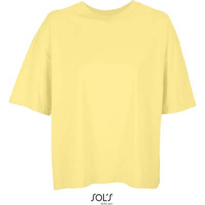 SOL'S Boxy Women Dámske oversize tričko žltá light