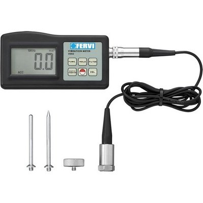 FERVI Дигитален виброметър за измерване на вибрации с магнитна сонда Fervi V002 - 0.1-400 m/sec2 (V002)